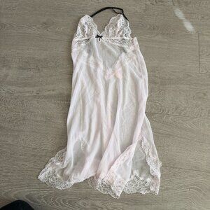 Victoria’s Secret White Lace Sheer Chemise Slip Lingerie XS